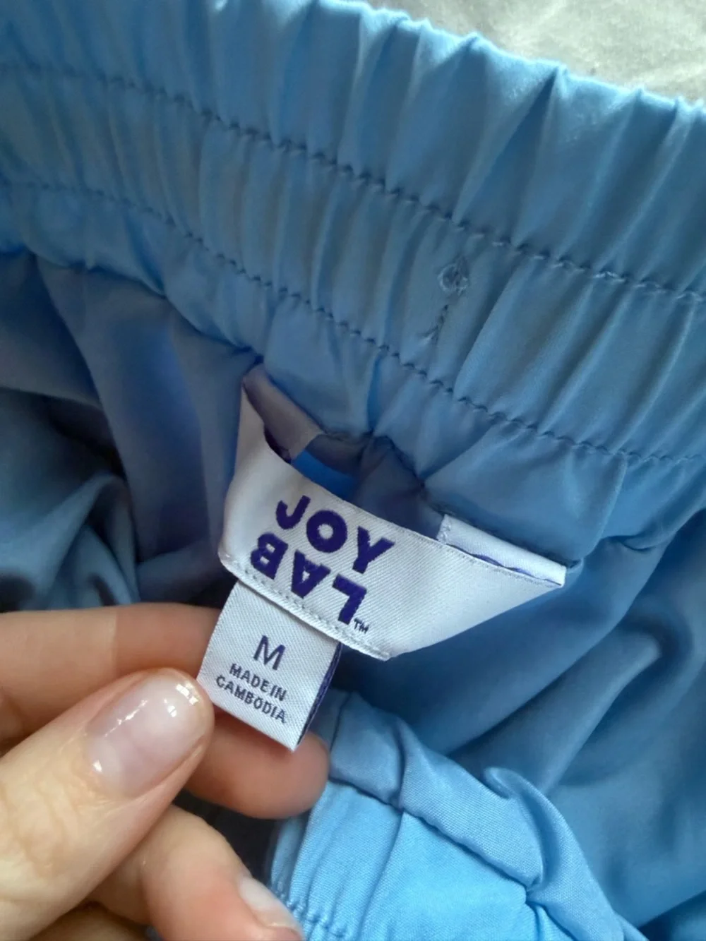 JOY LAB Light Blue Women's Lounge Pants - Relaxed Drawstring Sweatpants - Picture 5 of 5